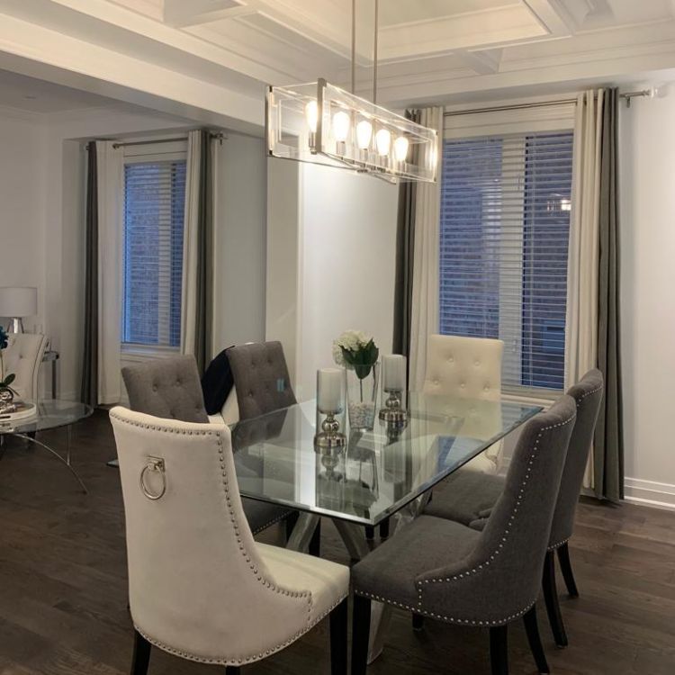 Modern bathroom renovation in Innisfil with walk-in shower